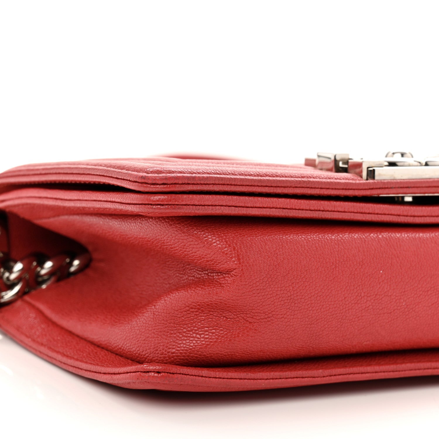 Chanel Caviar Quilted Small Boy Flap Red