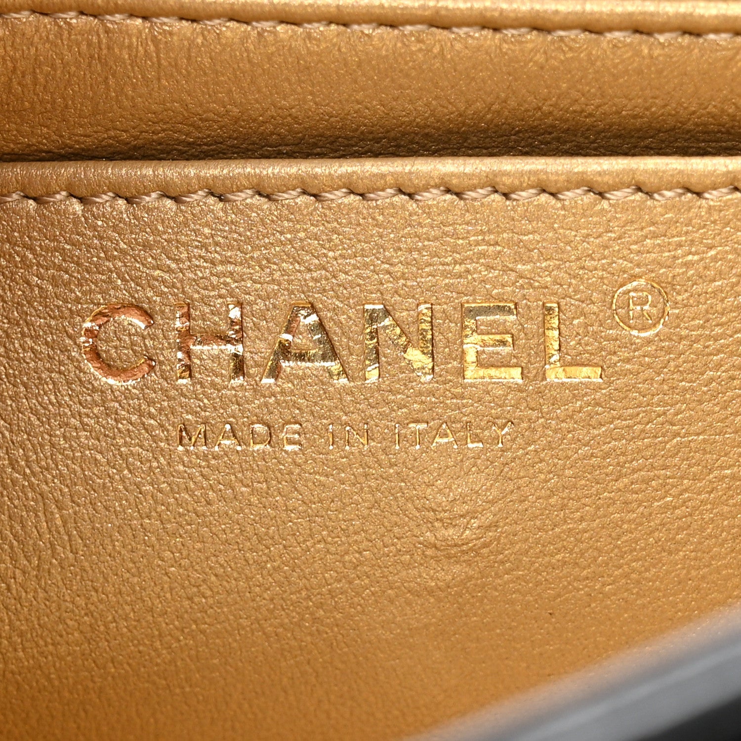 Chanel Lambskin Quilted Mini Rectangular Pearl Crush Flap Black