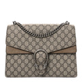 Gucci GG Supreme Monogram Medium Dionysus Shoulder Bag Taupe