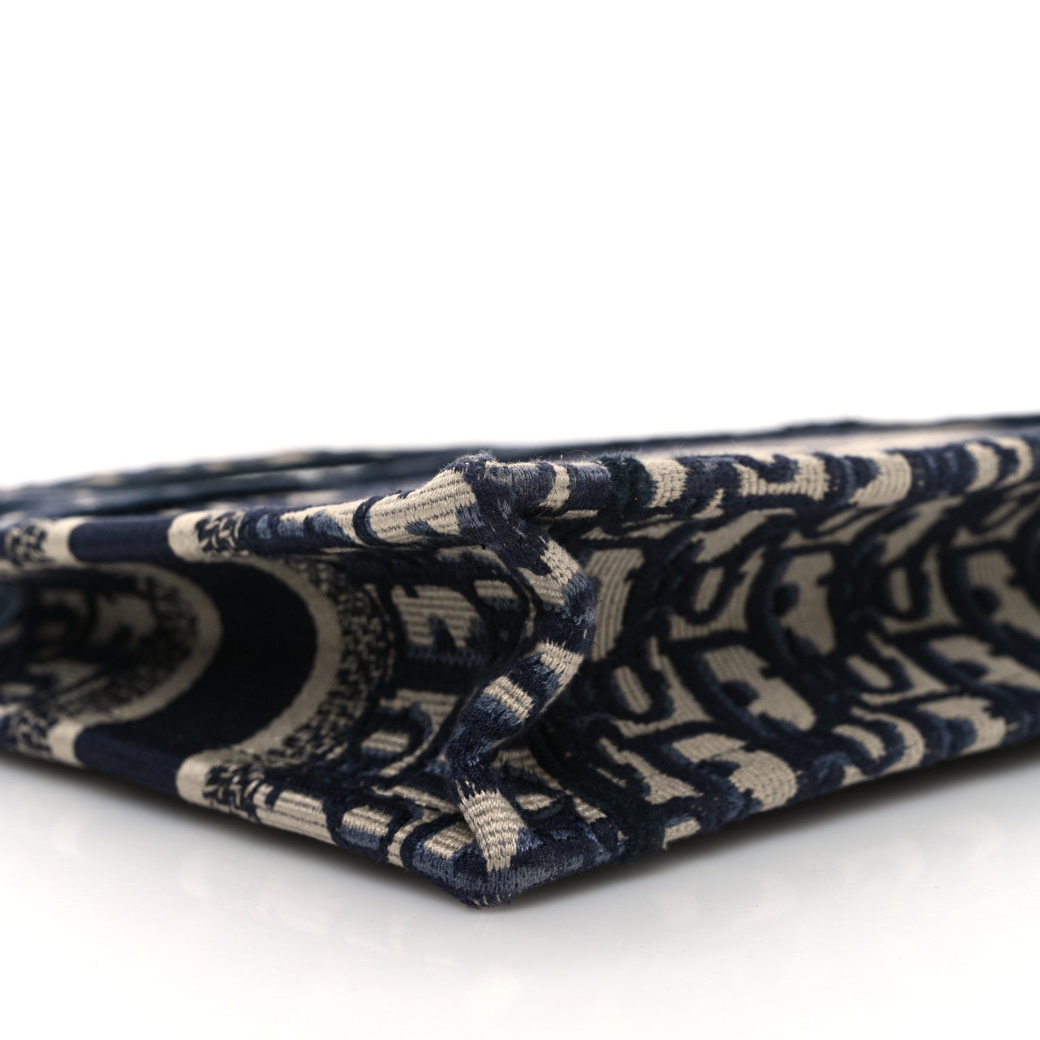 Christian Dior Oblique Mini Book Tote Blue Multicolor