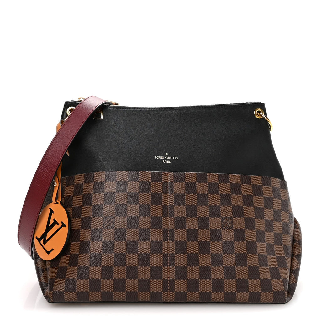 Louis Vuitton Damier Ebene Calfskin Maida Black