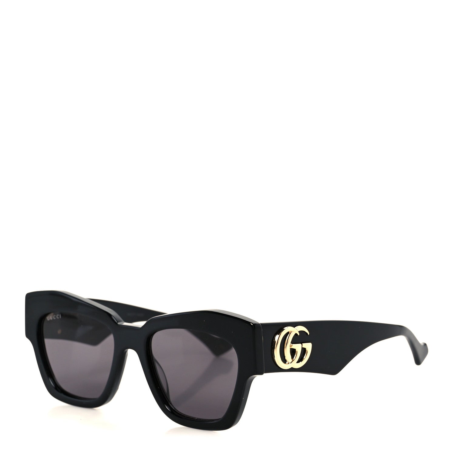 Gucci Acetate Square Frame Sunglasses GG1422S Black Grey