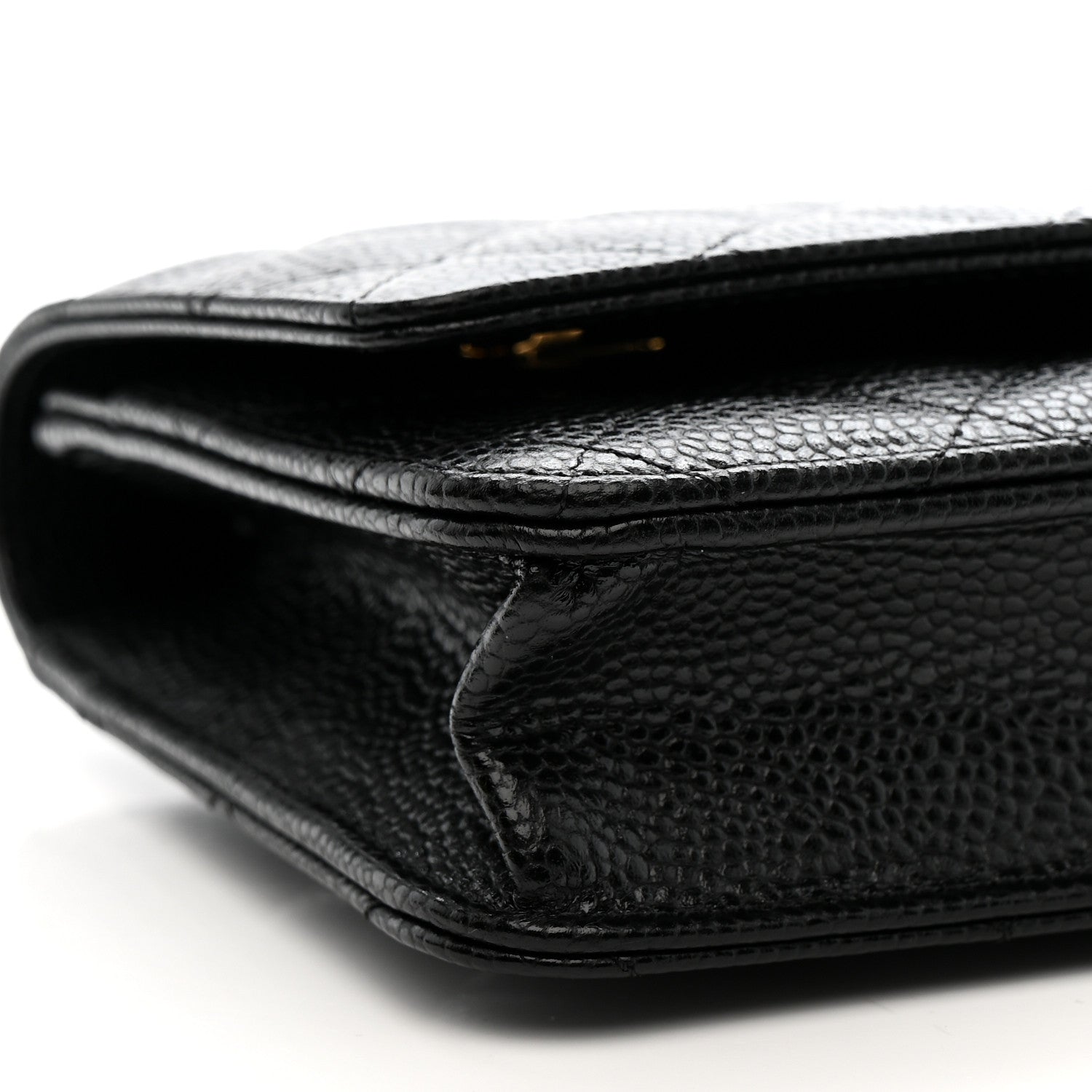 Chanel Caviar Quilted Wallet on Chain WOC Black