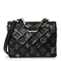 Louis Vuitton Lambskin Crystal Embellished Monogram Coussin BB Black