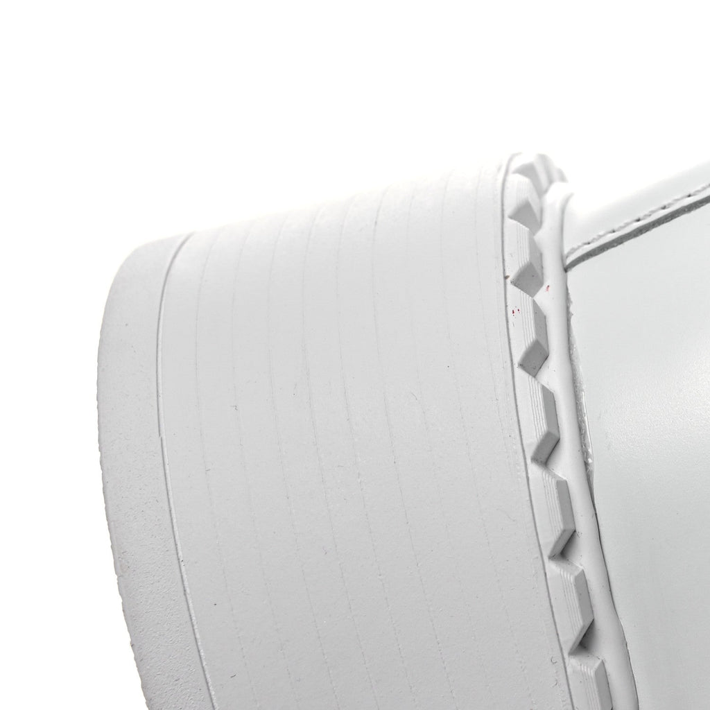 Prada Spazzolato Triangle 50mm Loafers 41 White