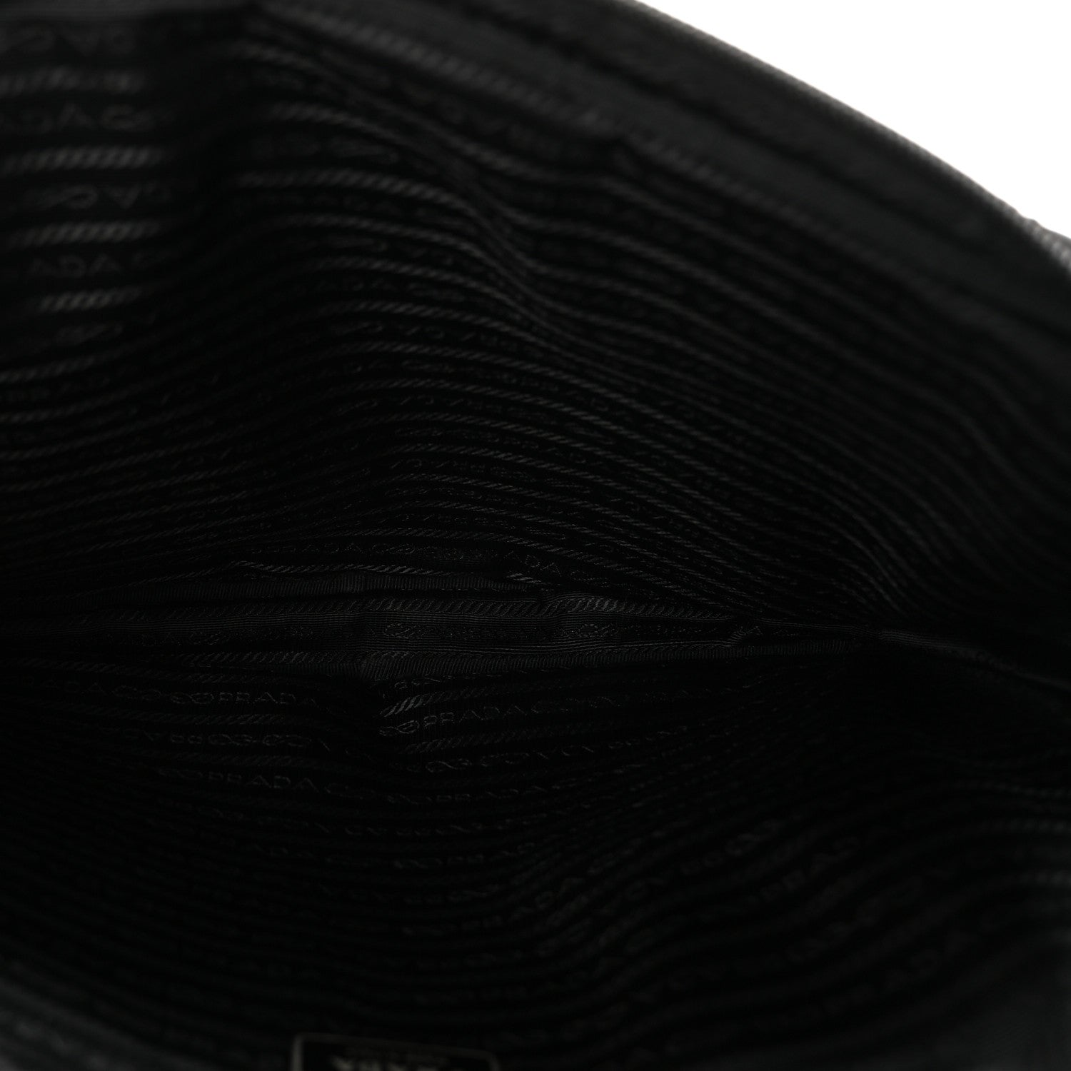 Prada Saffiano Tessuto Nylon Small Briefcase Black