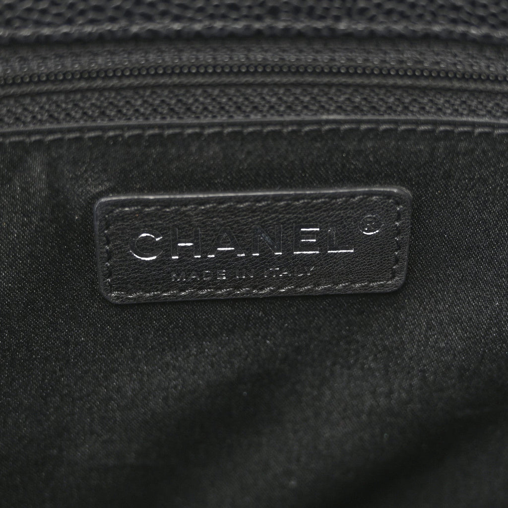 Chanel Caviar Quilted Grand Shopping Tote GST Black