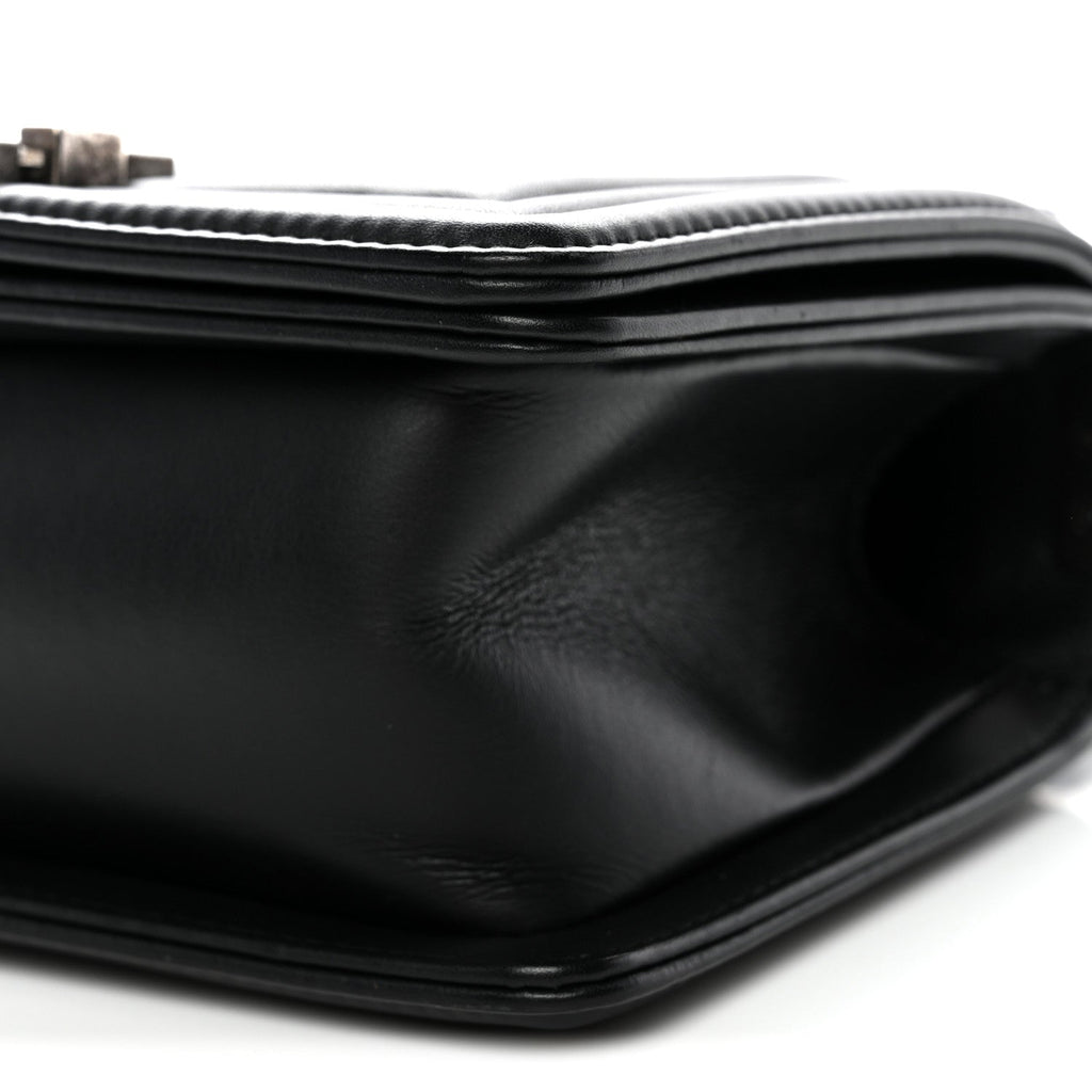 Chanel Calfskin Quilted Small Boy Flap Black