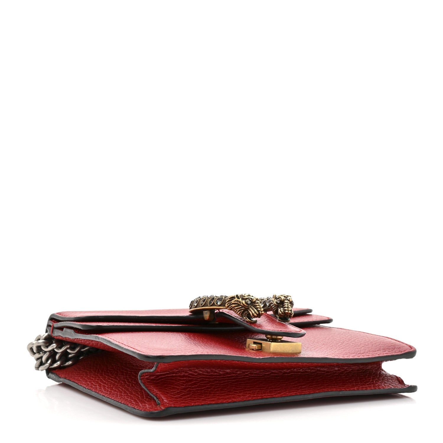 Gucci Calfskin Mini Dionysus Shoulder Bag Hibiscus Red