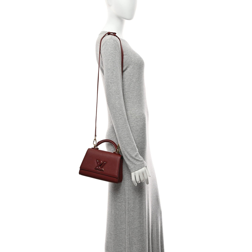 Louis Vuitton Taurillon Twist One Handle BB Griotte