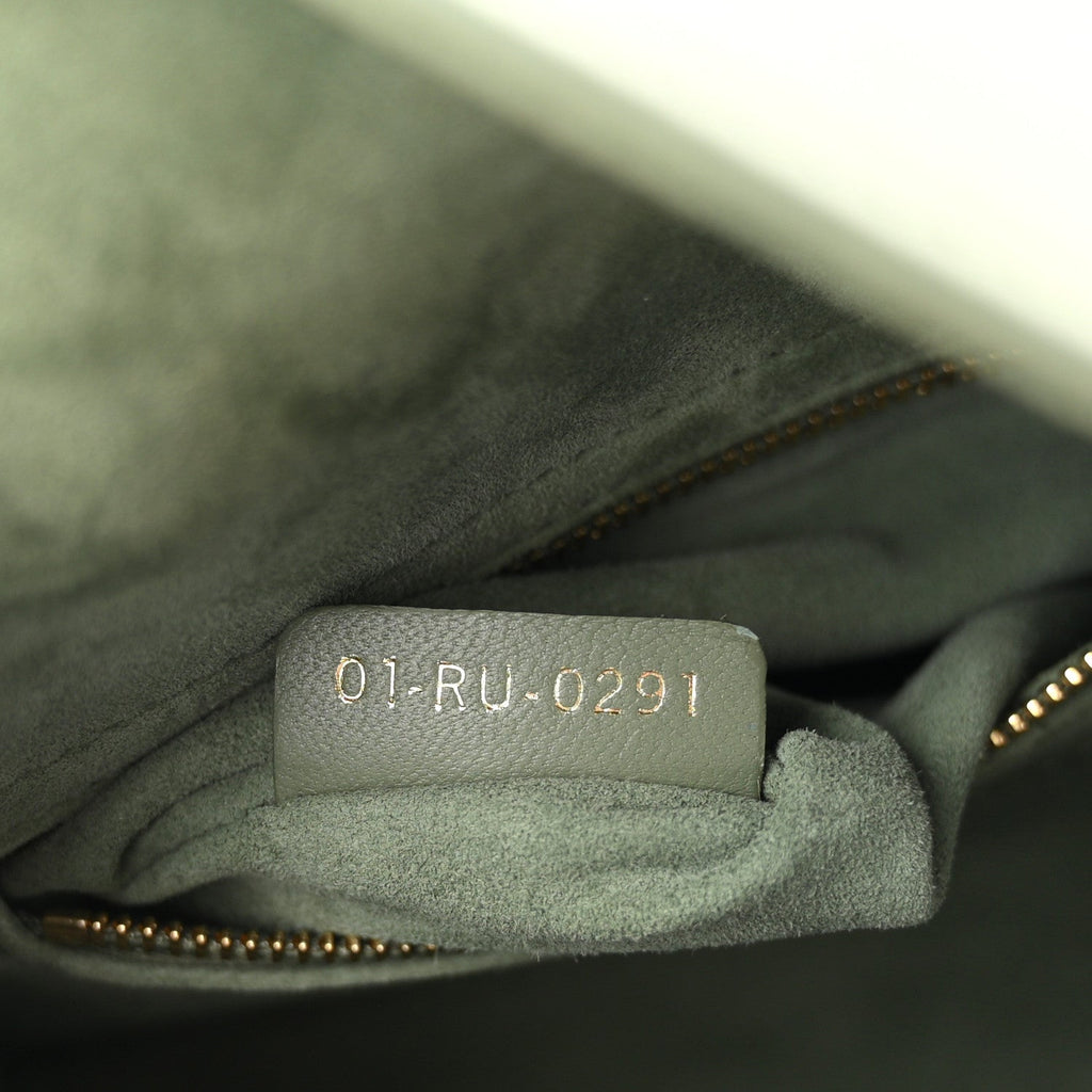 Christian Dior Lambskin Cannage Small My ABCDior Lady Dior Peyote Green