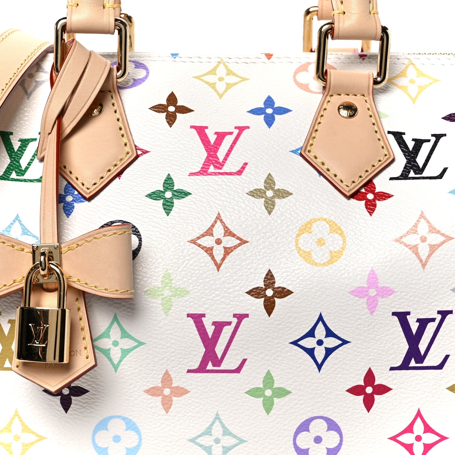 Louis Vuitton LV X TM Monogram Multicolor Speedy Bandouliere 25 White