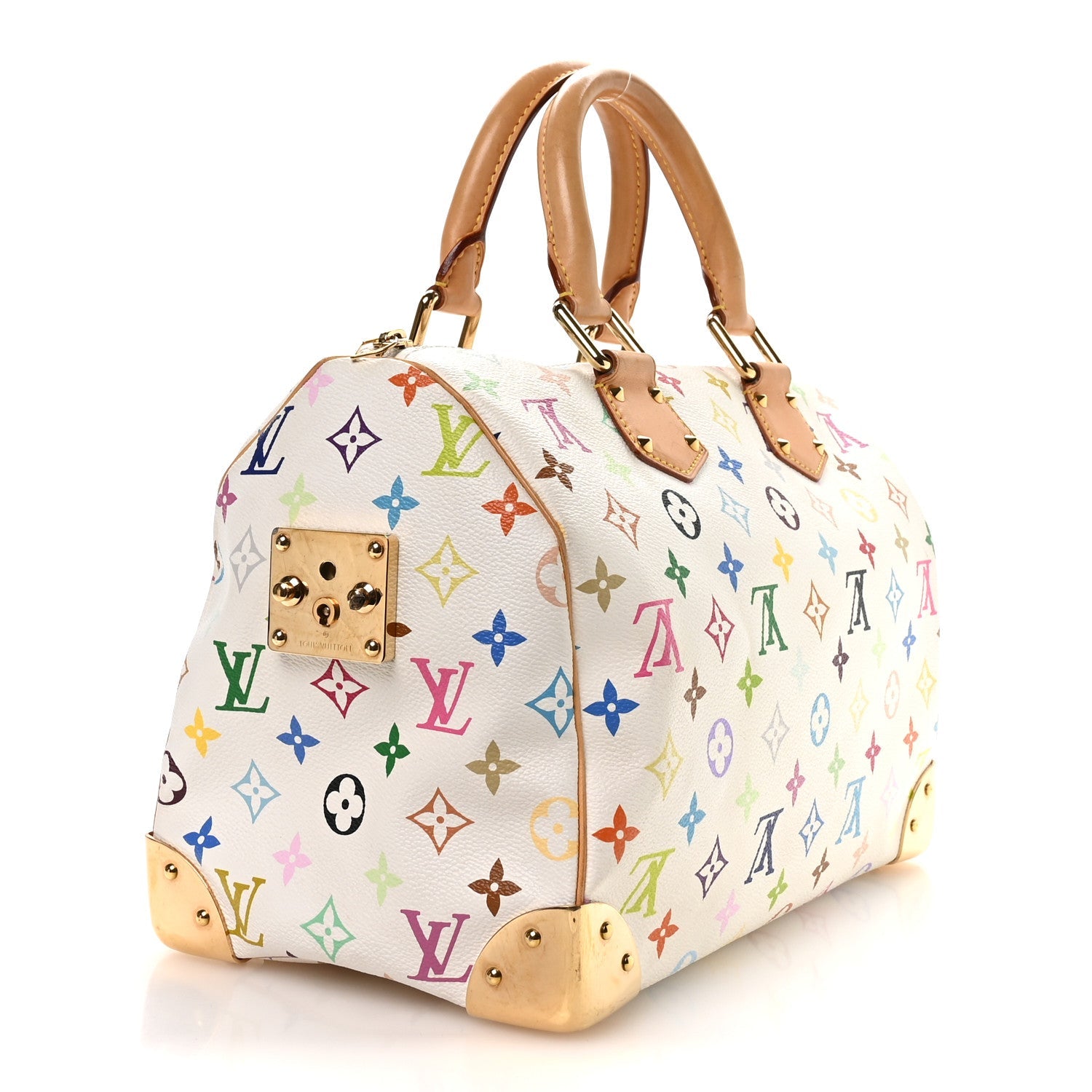 Louis Vuitton Monogram Multicolor Speedy 30 White
