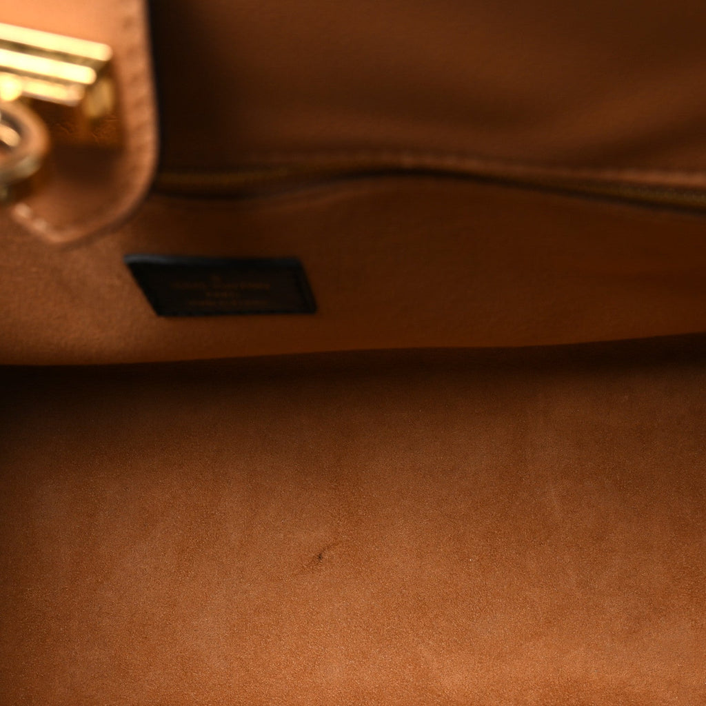 Louis Vuitton Calfskin Monogram On My Side MM Black