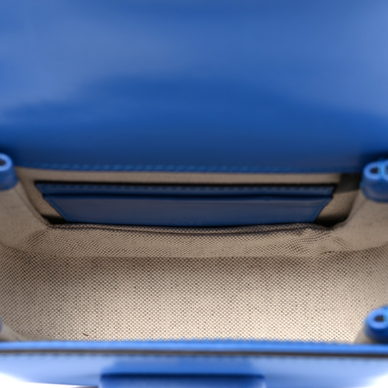 Gucci Boarded Dyana Lux Calfskin Web Mini Bamboo 1947 Top Handle Bag Blue