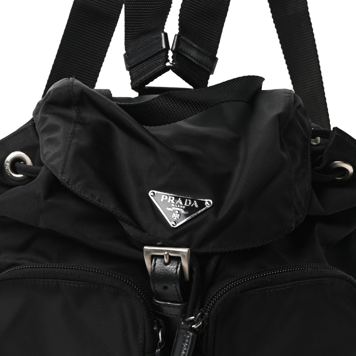 Prada Nylon Vela Small Backpack Black