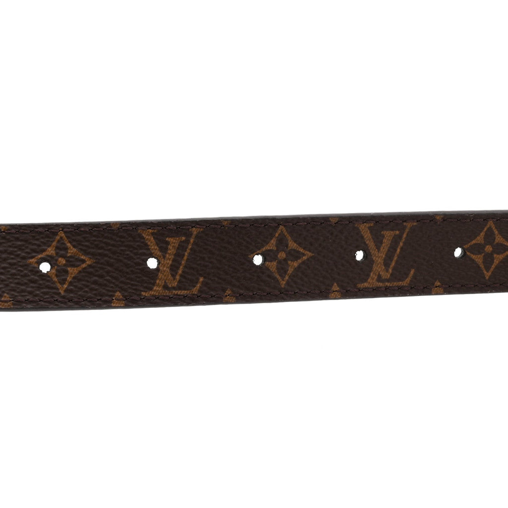 Louis Vuitton Calfskin Monogram 20mm LV Initiales Reversible Belt 65 26 Black
