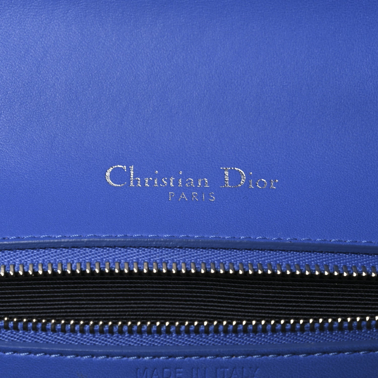 Christian Dior Smooth Calfskin Medium Diorama Flap Bag Blue