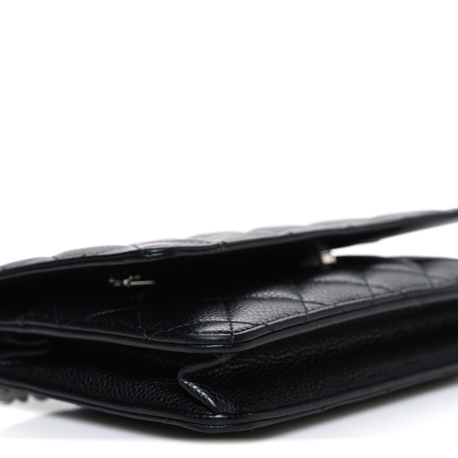 Chanel Caviar Quilted Wallet on Chain WOC Black