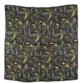 Gucci Modal Wool Tropical Print Shawl Scarf Black Multi