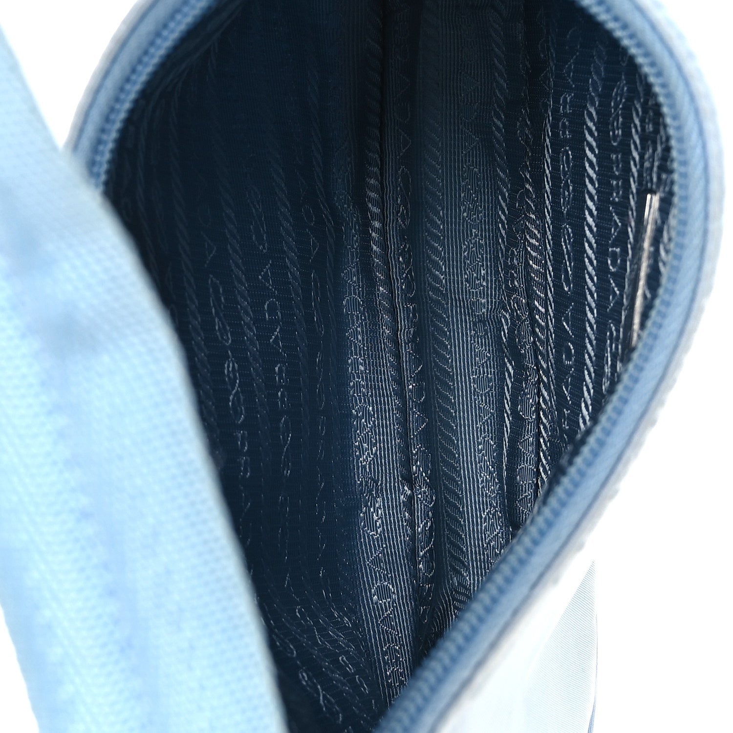 Prada Tessuto Nylon Mini Re-Edition 2000 Bag Celeste