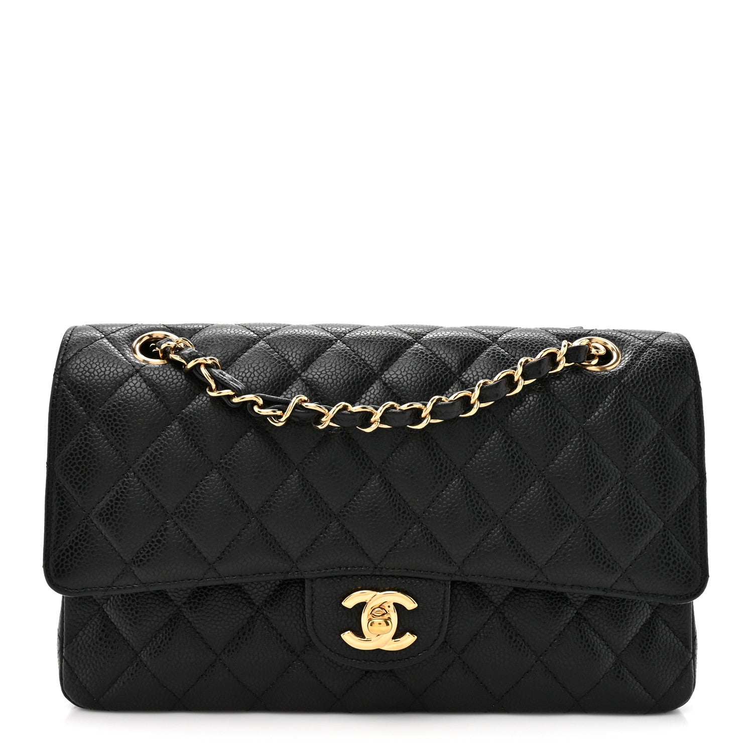 Chanel Caviar Quilted Medium Double Flap Black