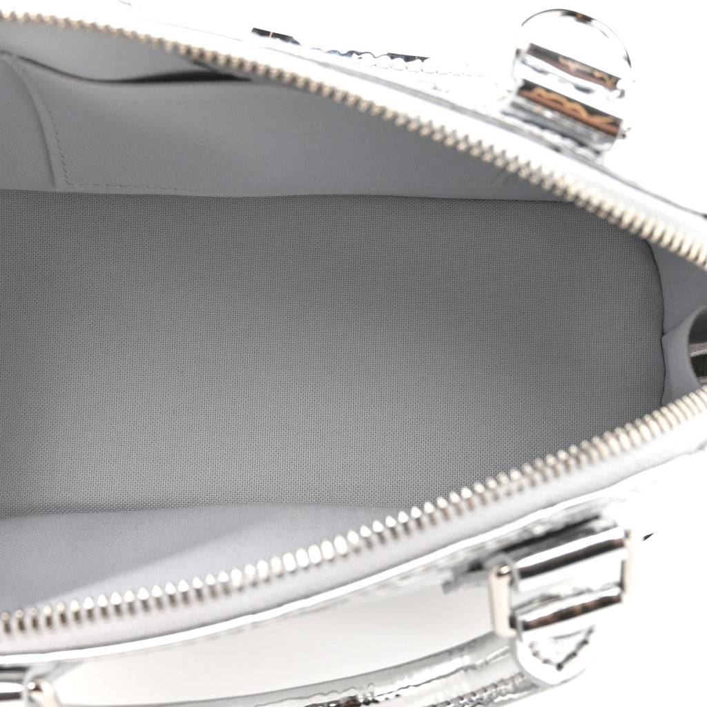 Louis Vuitton Monogram Miroir Alma BB Silver