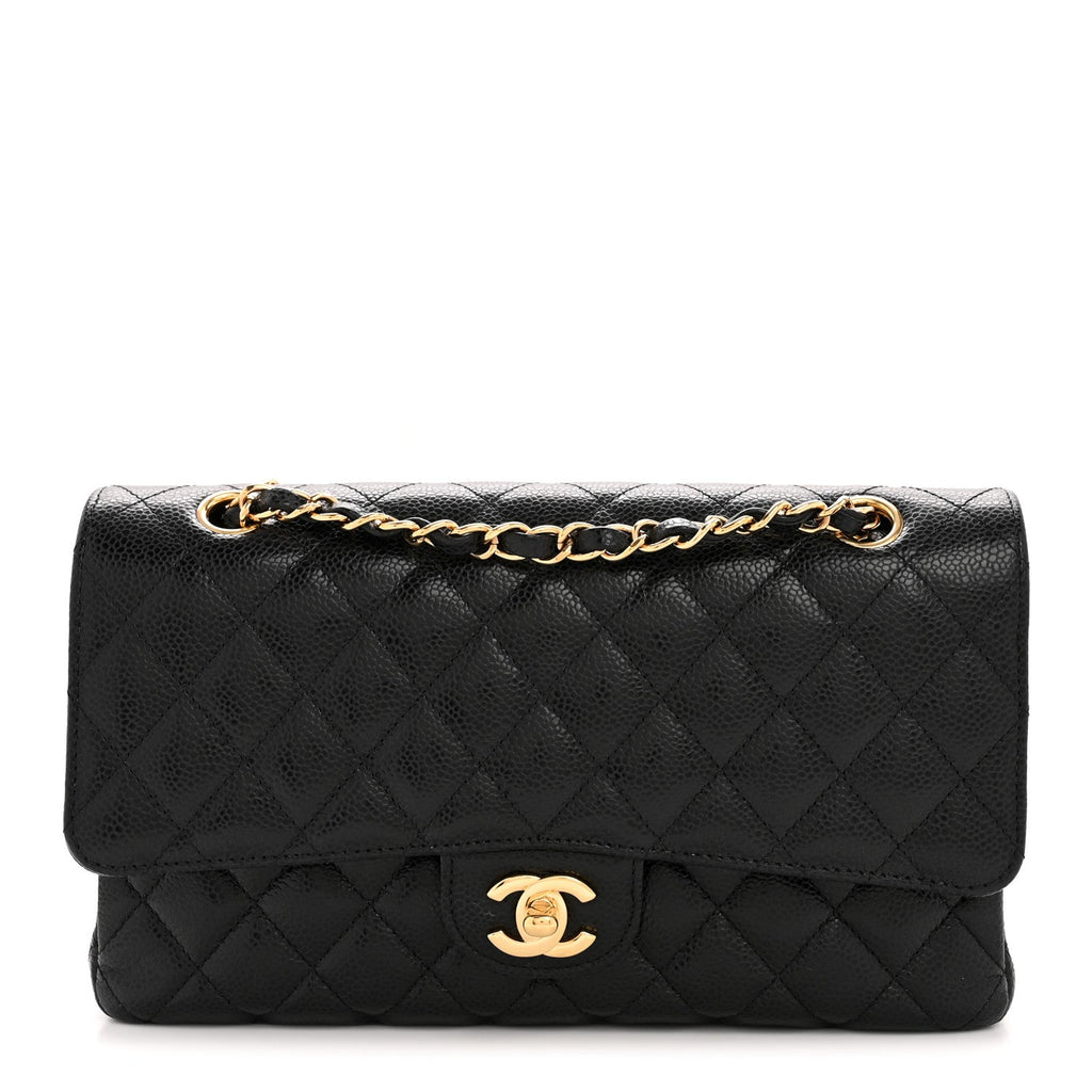 Chanel Caviar Quilted Medium Double Flap Black