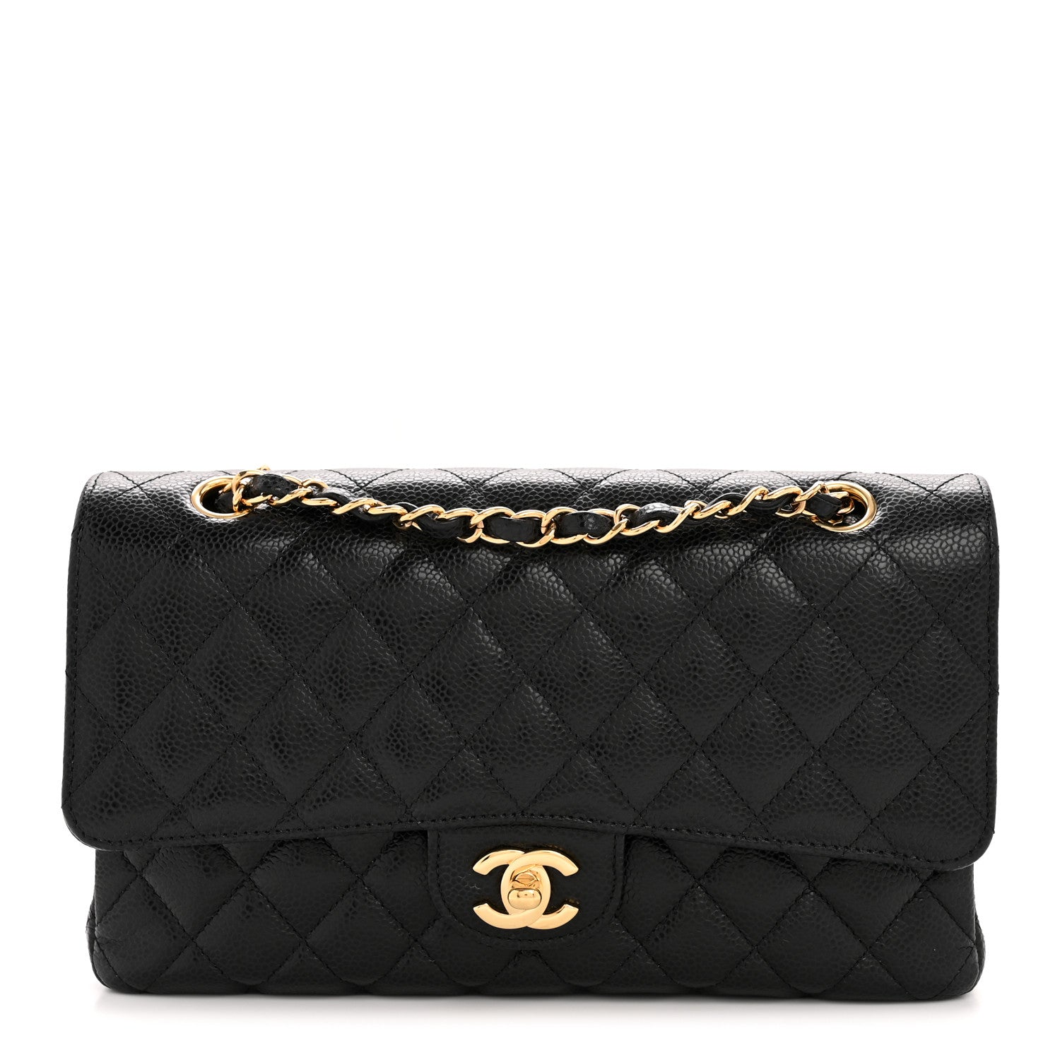 Chanel Caviar Quilted Medium Double Flap Black