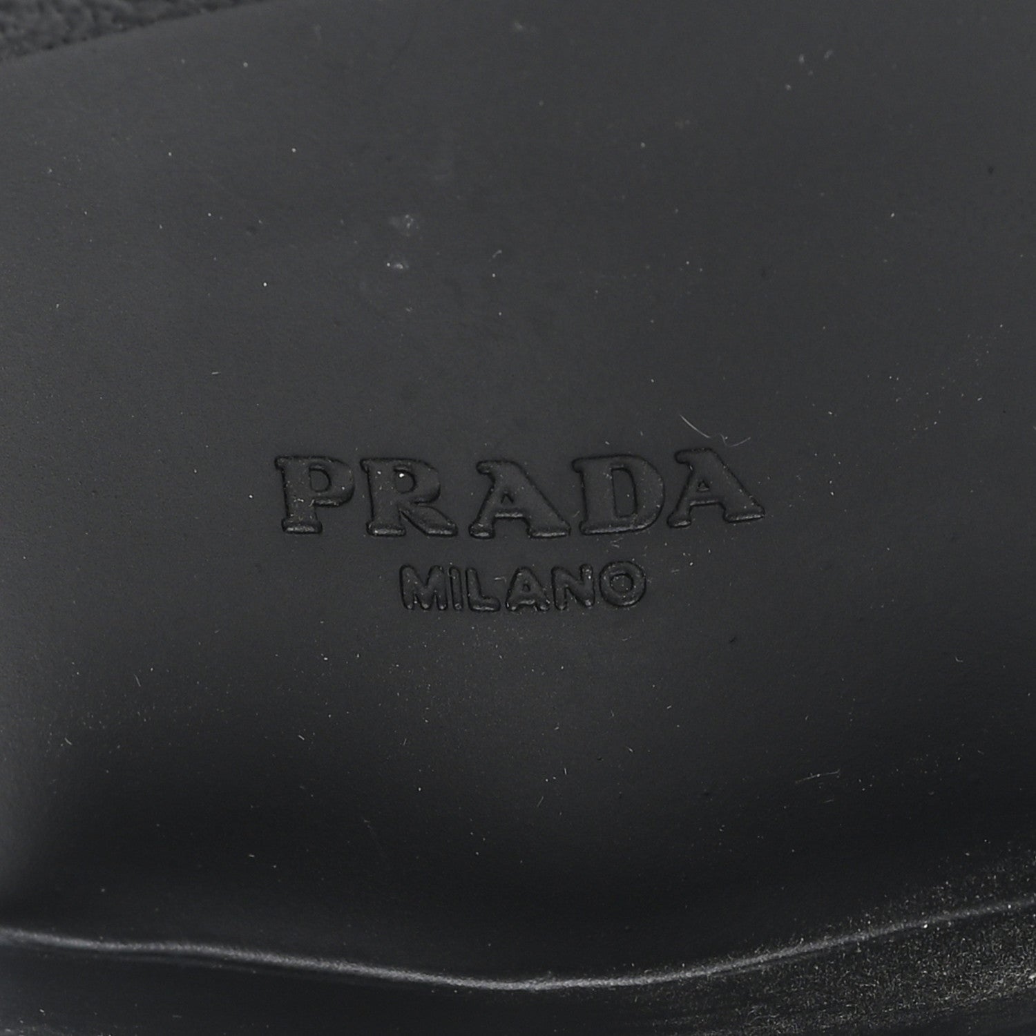 Prada Spazzolato Metal Triangle Logo 50mm Loafers 39 Black