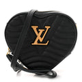 Louis Vuitton Calfskin New Wave Heart Bag Black
