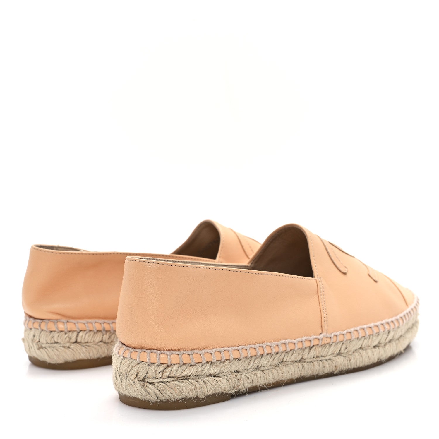 Lambskin CC Espadrilles 38 Nude
