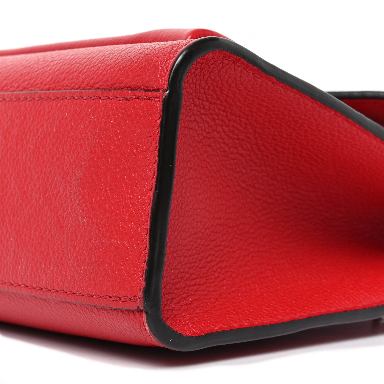 Louis Vuitton Soft Calfskin My Lockme Chain Bag BB Poppy