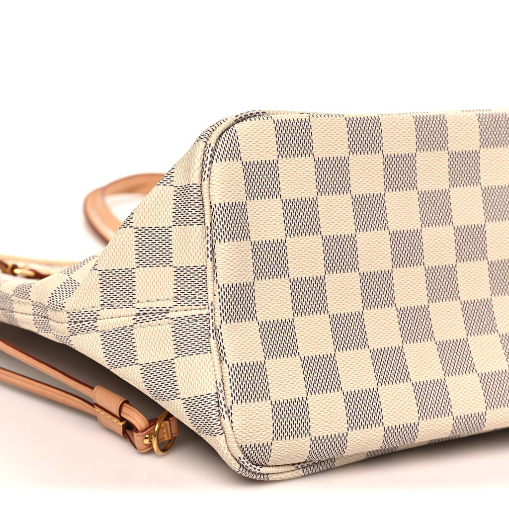 Louis Vuitton Damier Azur Neo Neverfull MM Rose Ballerine