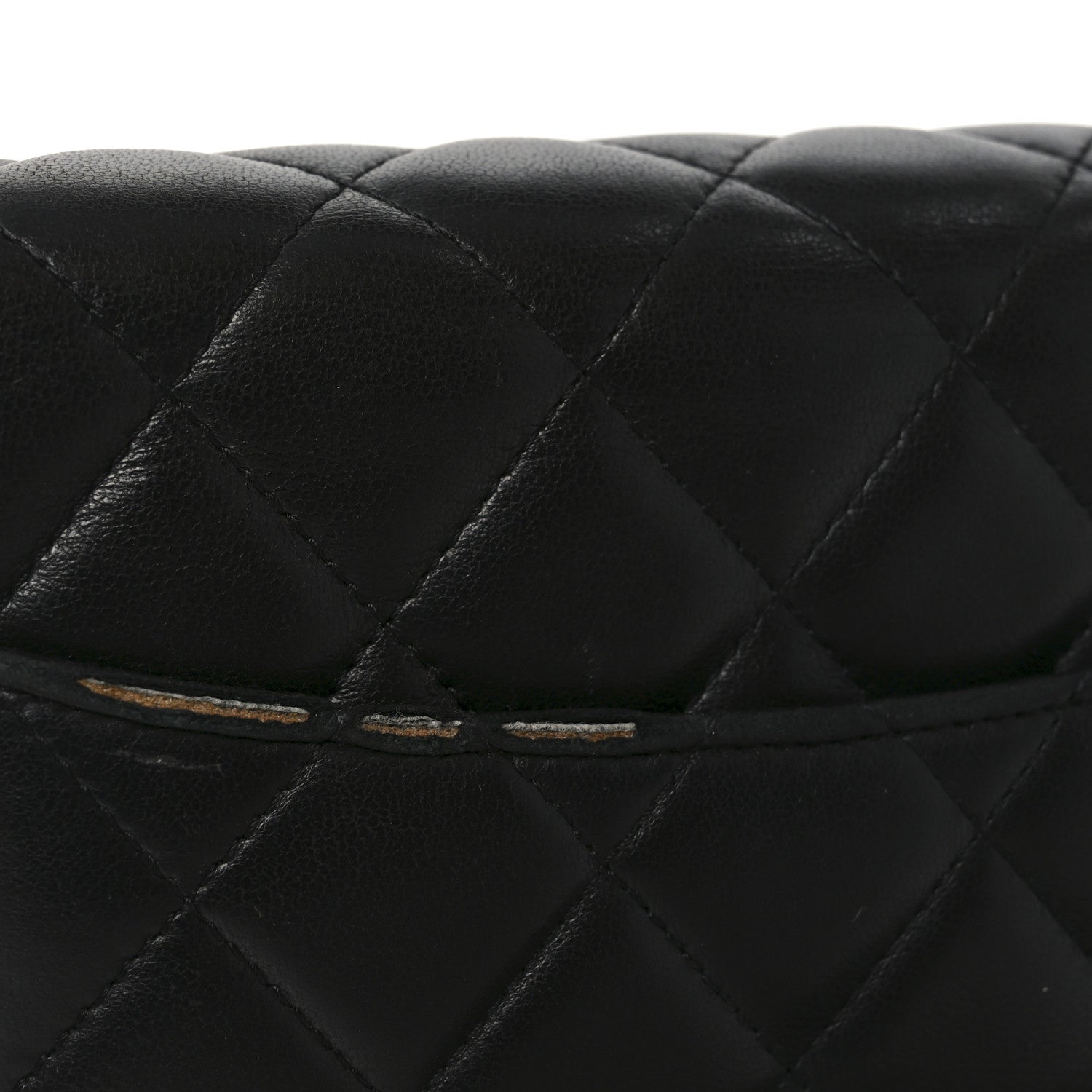 Chanel Lambskin Quilted Wallet On Chain WOC Black