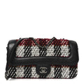 Chanel Tweed Quilted Calfskin Coco Corset Flap Multicolor