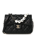 Chanel Lambskin Quilted Small My Precious Flap Black