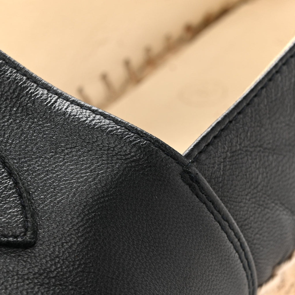 Lambskin CC Espadrilles 38 Dark Navy