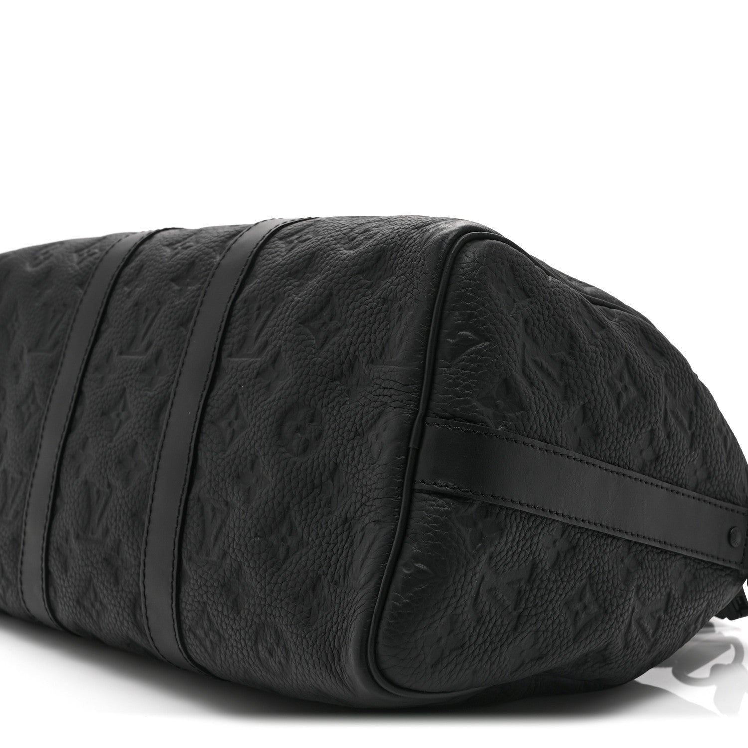 Louis Vuitton Monogram Taurillon Keepall Bandouliere 35 Black