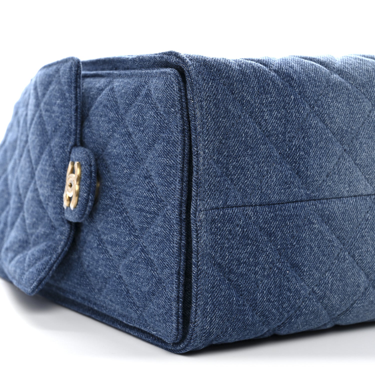 Chanel Washed Denim Quilted Medium Chanel 25 Handbag Blue