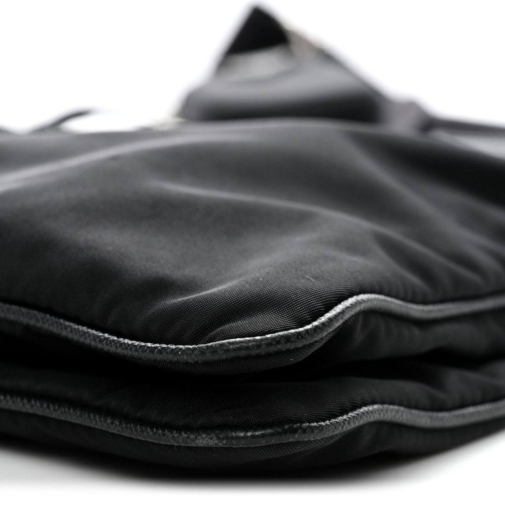 Prada Re-Nylon Saffiano Re-Edition 2000 Double Zip Crossbody Bag Black