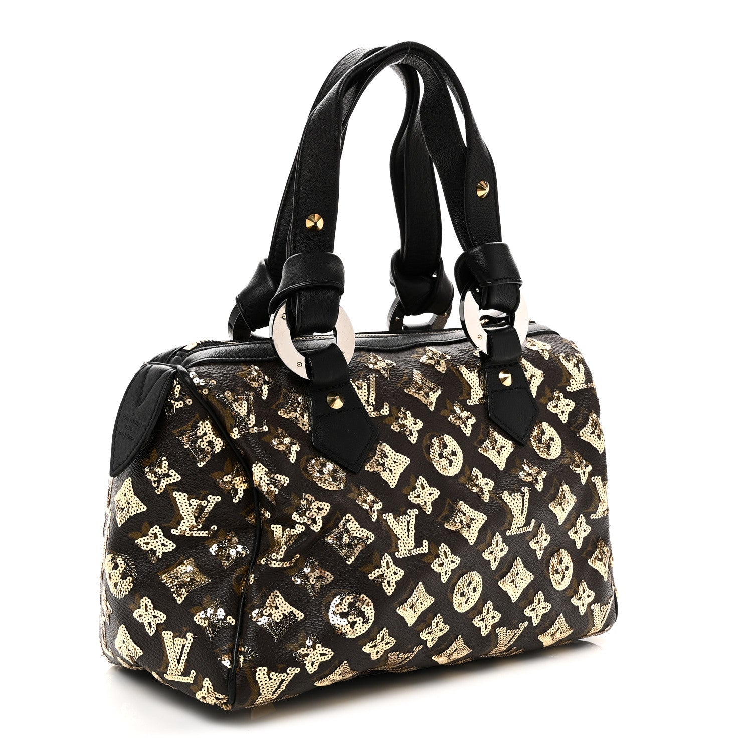 Louis Vuitton Monogram Sequins Eclipse Speedy 28 Gold