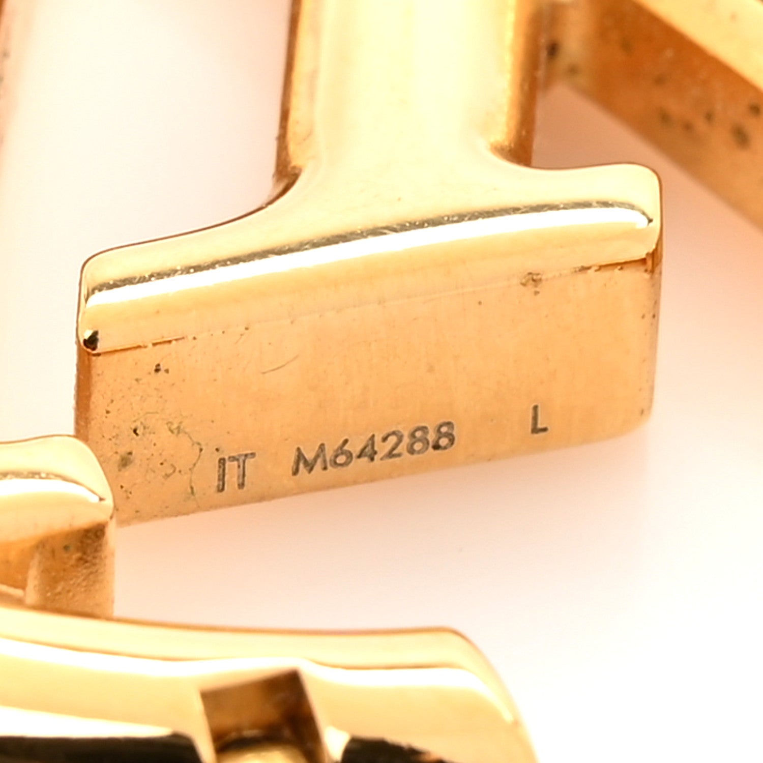 Louis Vuitton Metal Louise Hoop Earrings Gold