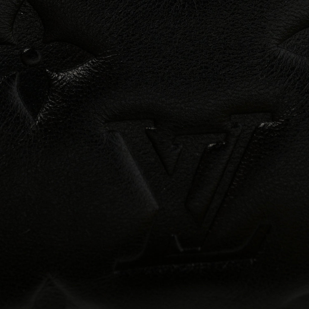 Louis Vuitton Lambskin Embossed Monogram Coussin BB Black