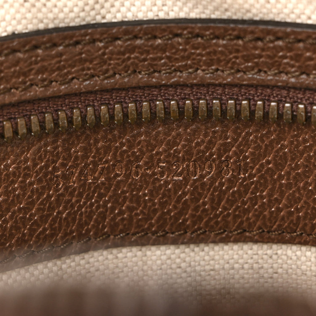 Gucci Soft GG Supreme Monogram Medium Ophidia Belt Bag Dark Brown