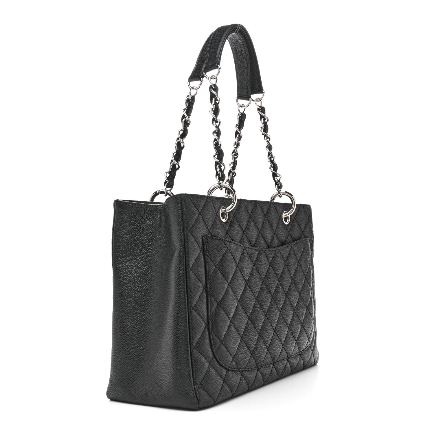 Chanel Caviar Quilted Grand Shopping Tote GST Black