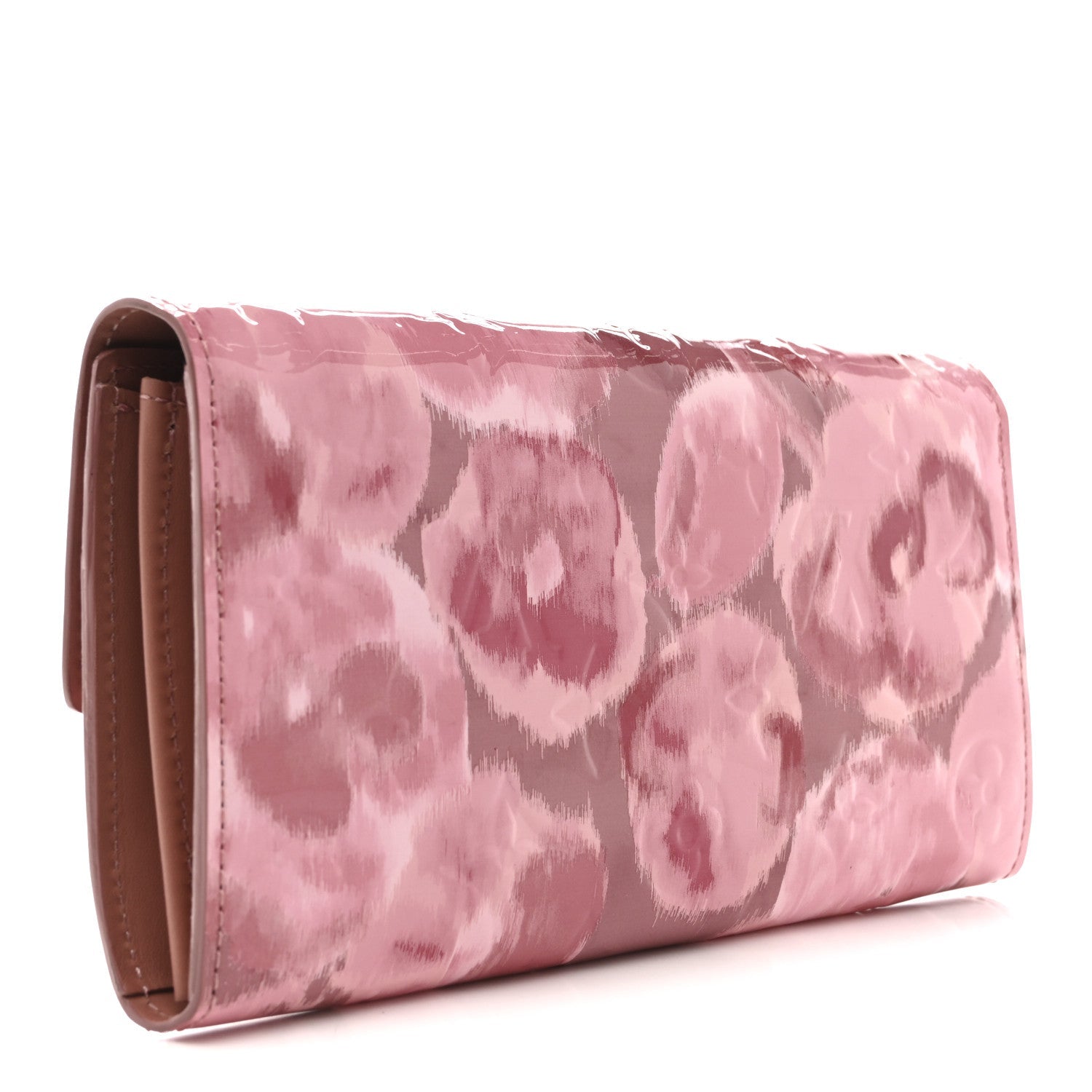 Louis Vuitton Vernis Ikat Sarah Wallet Rose Velours
