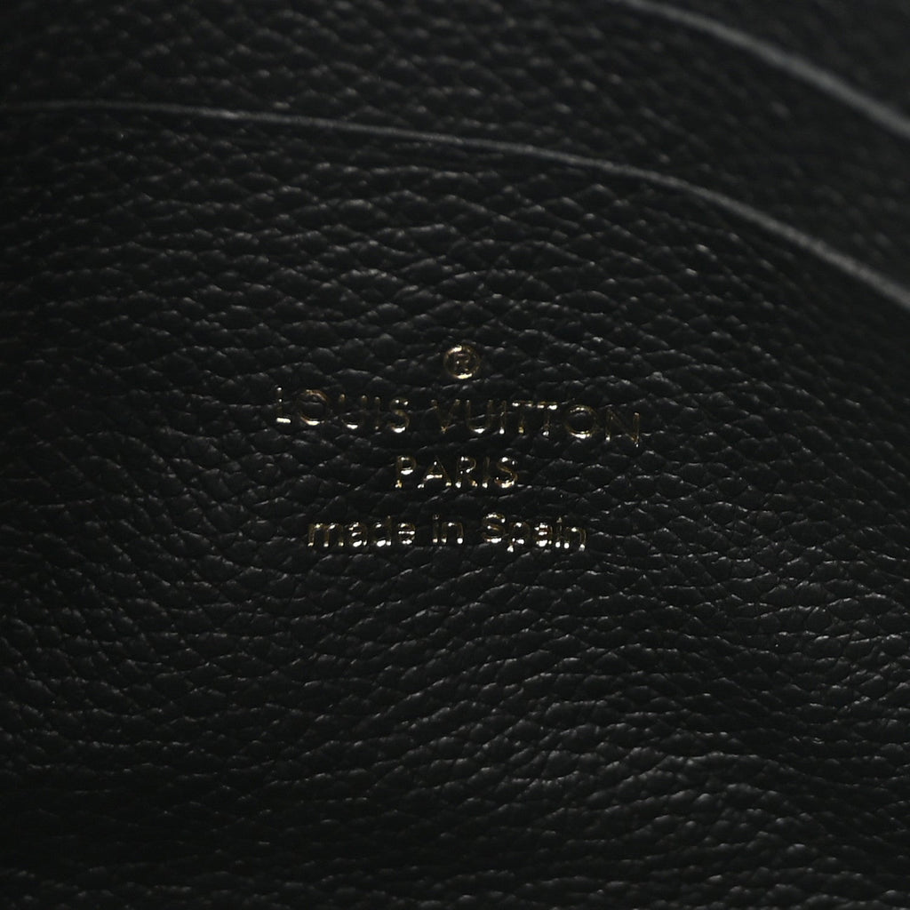 Louis Vuitton Empreinte Monogram Giant Double Zip Pochette Black Cream