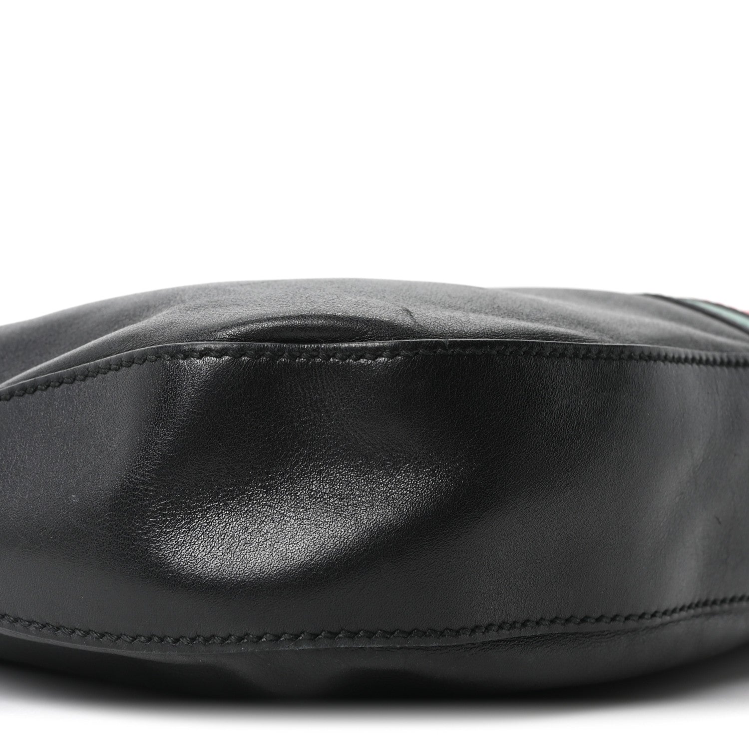 Gucci Calfskin Web Stripe Medium Dionysus Hobo Black