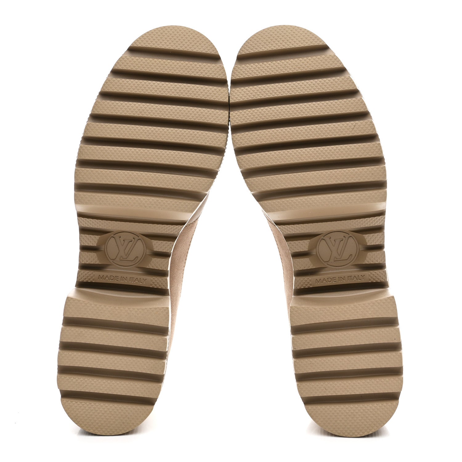 Louis Vuitton Suede Calfskin Laureate Platform Desert Boots 37 Beige